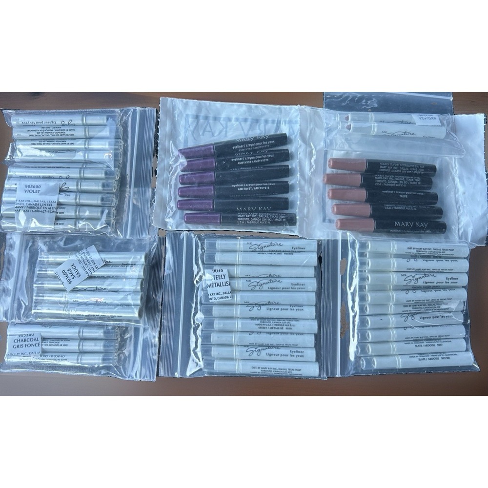Mary Kay Lot Of 55 Eye Liner Samples Discontinued Signature Taupe Steely Slate +